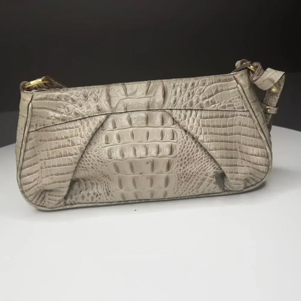 Brahmin croc embossed